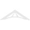 Ekena Millwork Pitch Stanford Architectural Grade PVC Gable Pediment, 48"W x 8"H x 1"P (4/12) GPP048X008X100STA - alternate 5